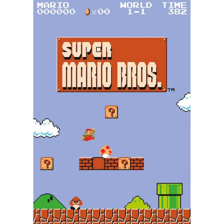 Super Mario Bros. World 1-1 plakat