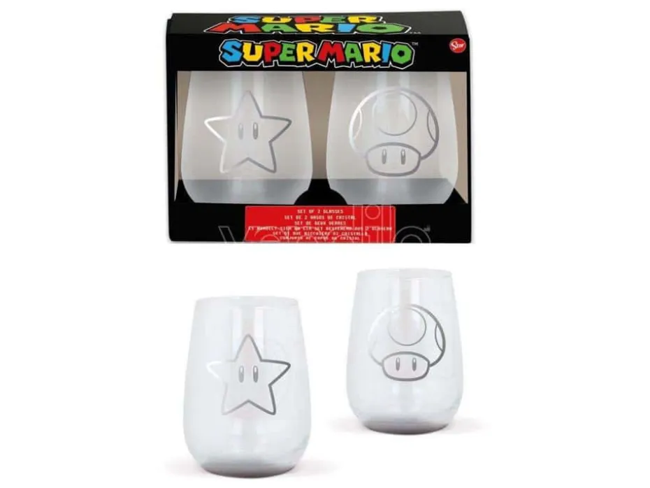 Super Mario™ drikkeglass 2pk