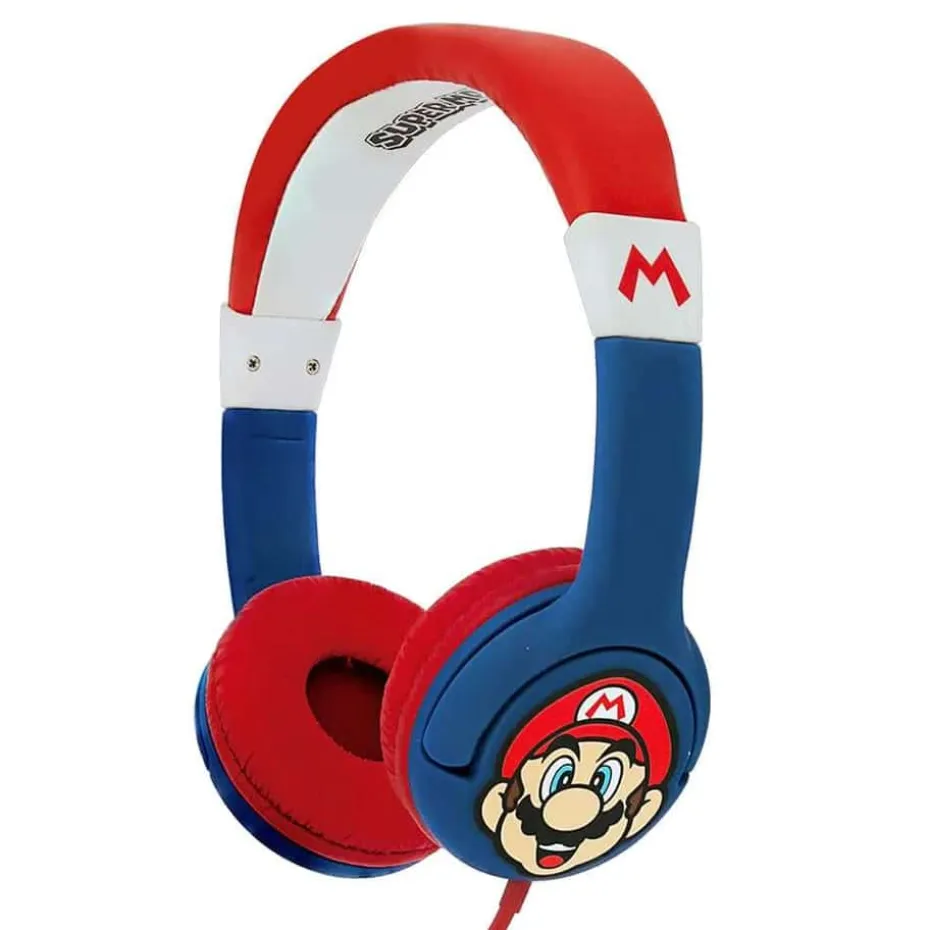 Super Mario kablede on-ear hodetelefoner