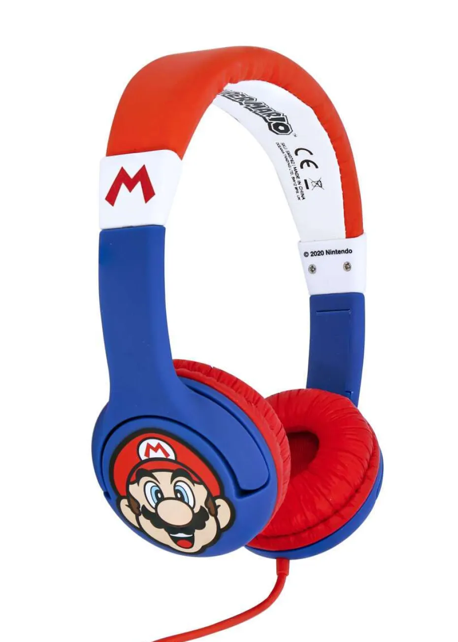 Super Mario kablede on-ear hodetelefoner
