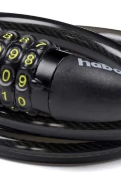 Sykkellås m/kode Habo 803-13 Sort