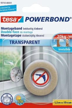 tesa® Powerbond® Transprent dobbelklebende monteringstape