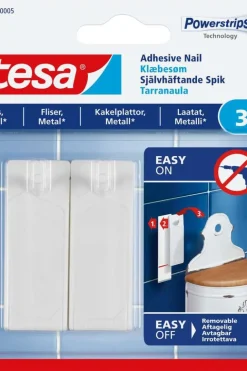 tesa® Powerstrips fliser og metall 3 kg limspiker 2-pk