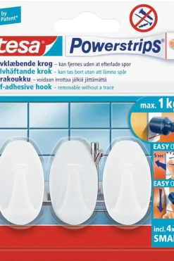 tesa® Powerstrips small oval krok 3-pk