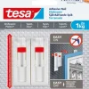 tesa® Powerstrips tapet og gips 1 kg justerbar limspiker 2-pk