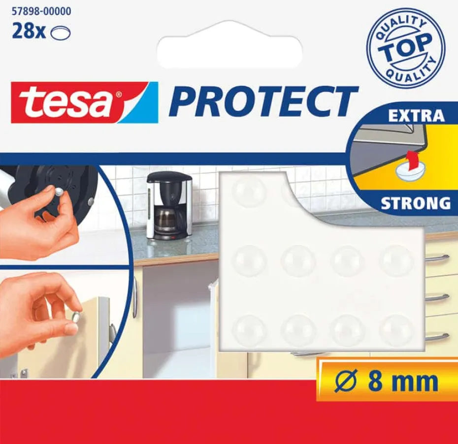 Tesa Silikonknotter Ø8mm transparent