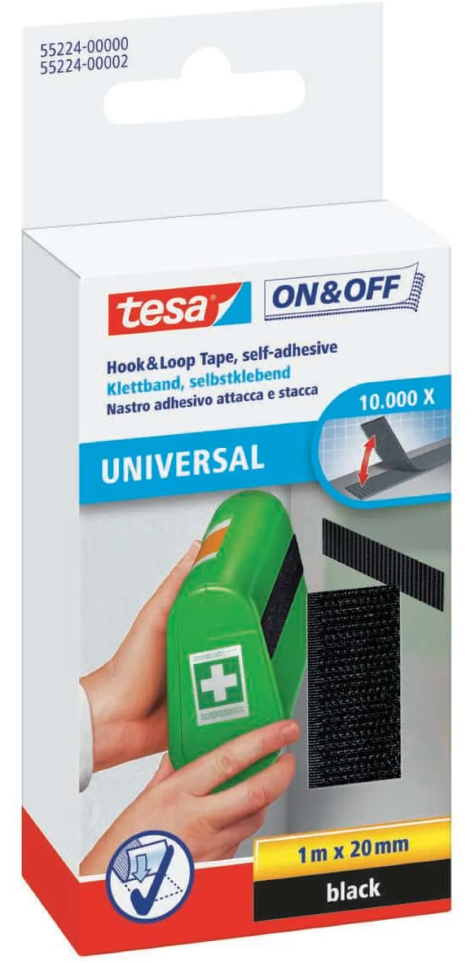 tesa® Universal On&Off borrelås tape