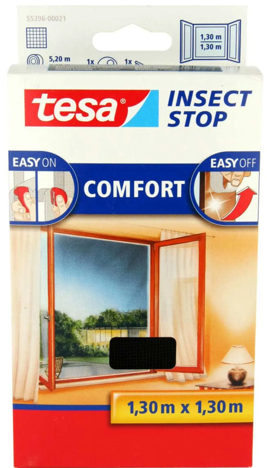 tesa® Comfort insektnett til vindu