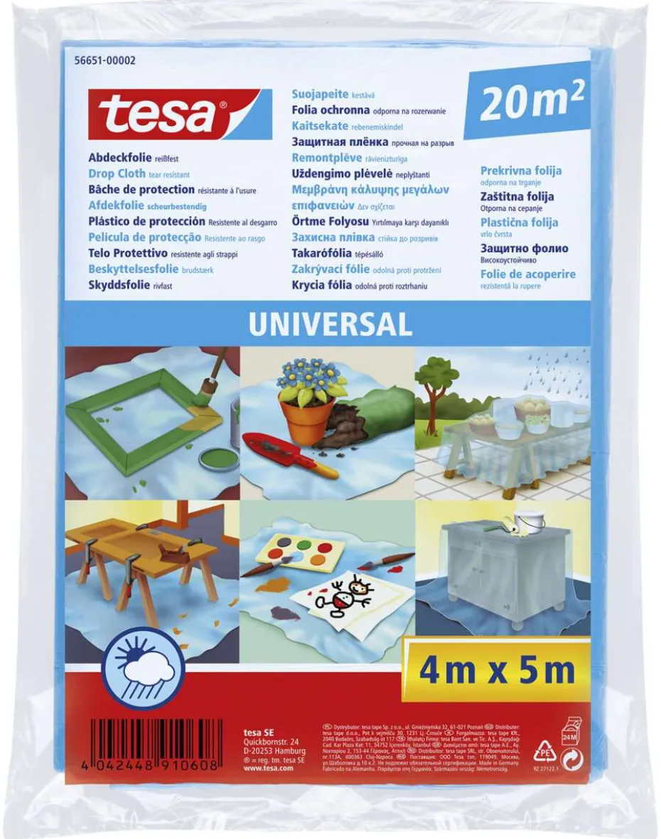 tesa® Universal dekkfolie 20 m²