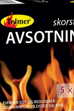Tolmer skorsteins avsoting 5x50 gr porsjonspk