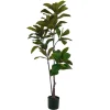 Tre løv kunstig plante