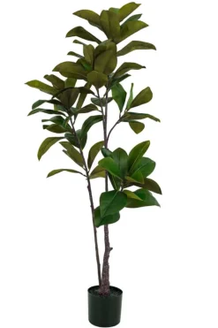 Tre løv kunstig plante