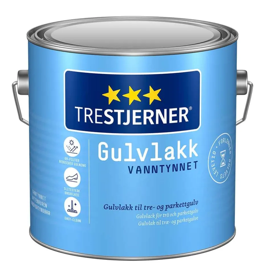 TreStjerner gulvlakk