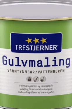 TreStjerner 40/halvblank gulvmaling