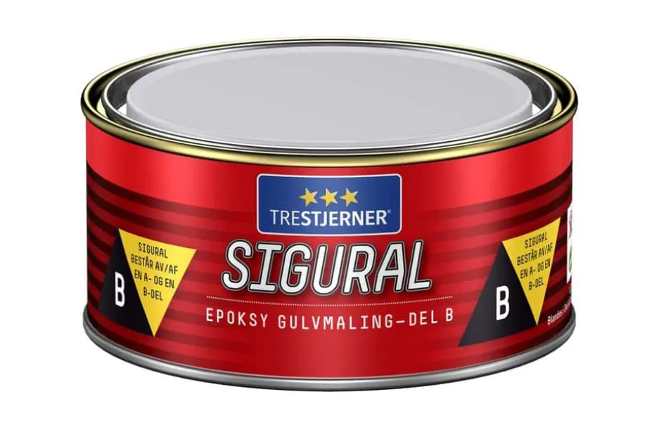 TreStjerner Sigural epoxy del B gulvmaling