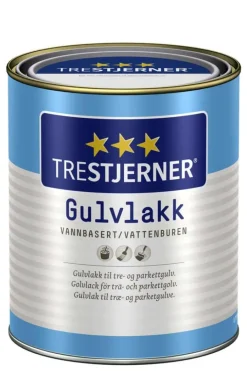 Trestjerner 15/silkematt gulvlakk