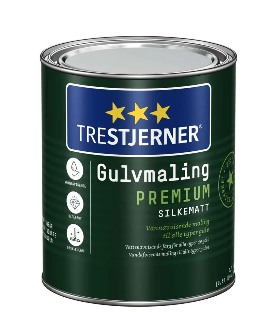Trestjerner 15/slilkematt Premium gulvmaling