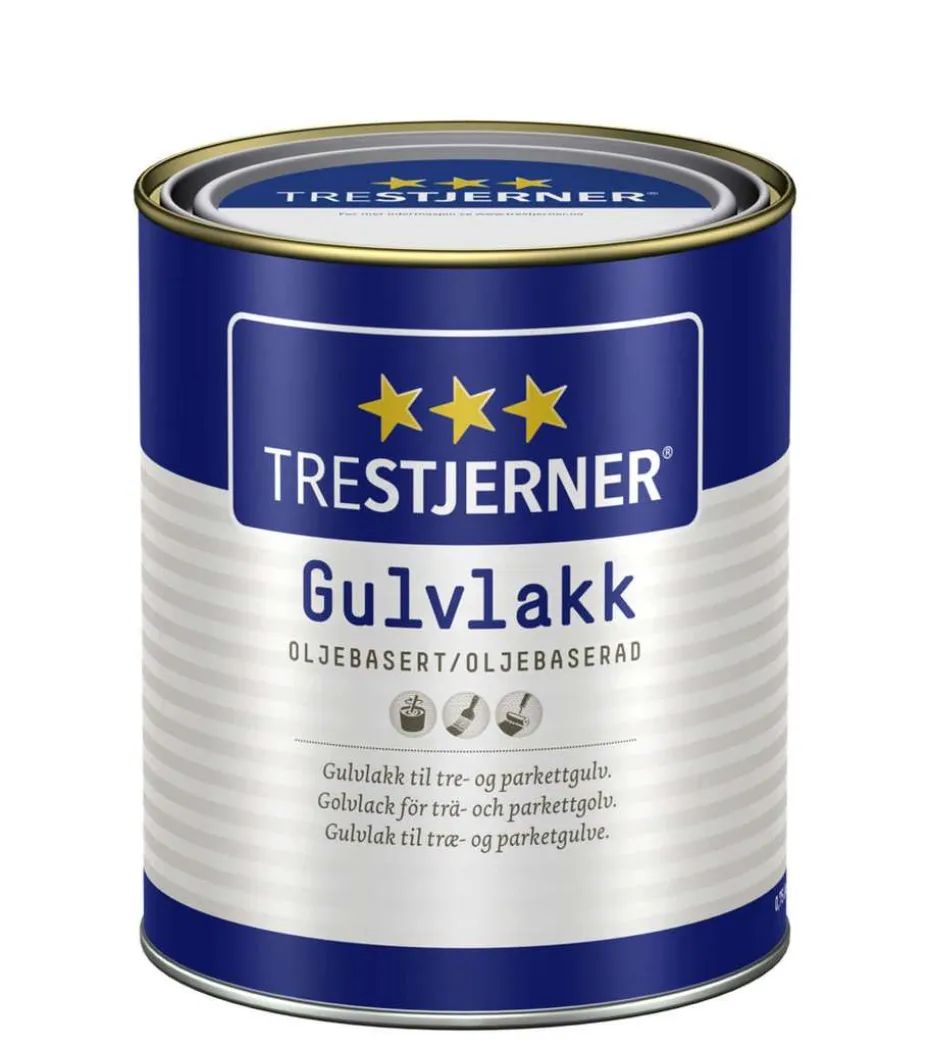 Trestjerner gulvlakk oljebasert blank