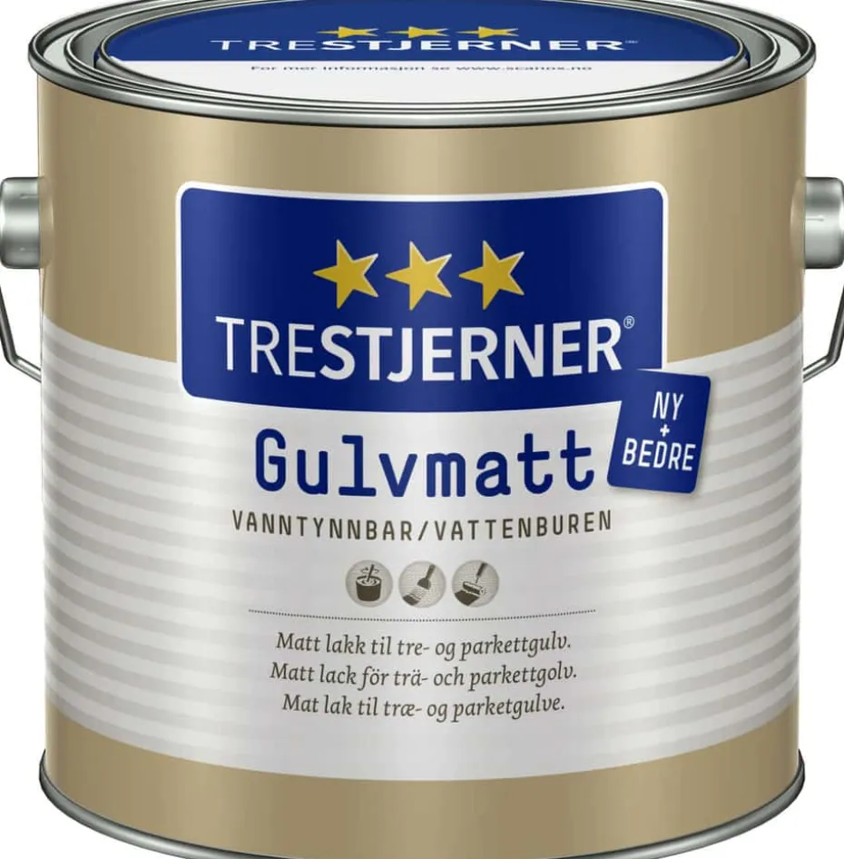 Trestjerner gulvmatt