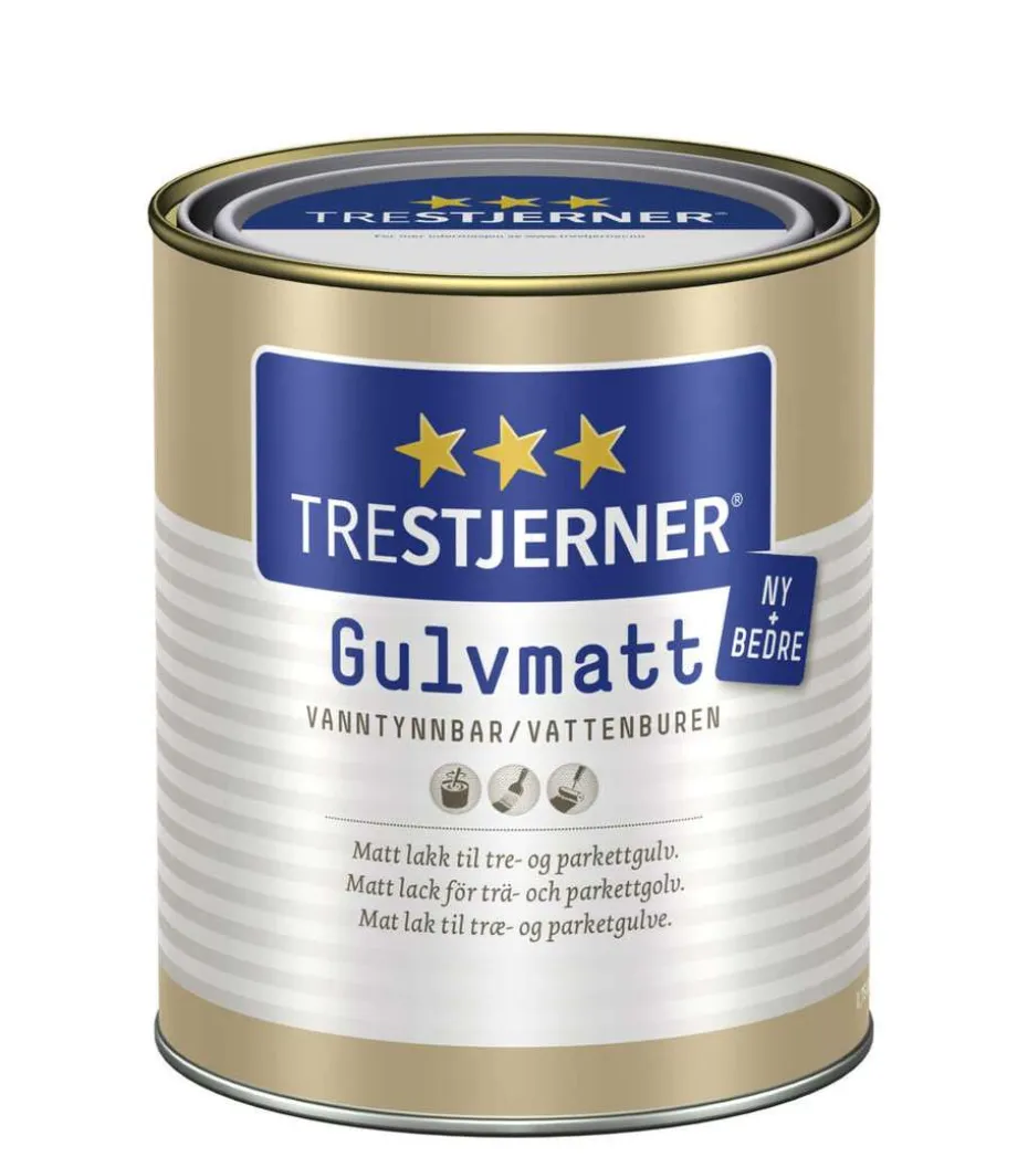 Trestjerner gulvmatt