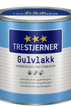 Trestjerner 40/halvblank gulvlakk