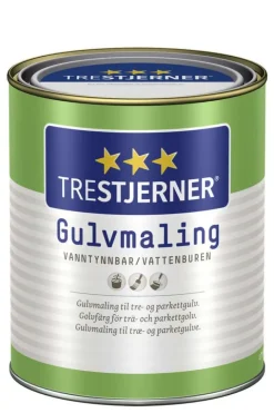 TreStjerner 40/halvblank gulvmaling