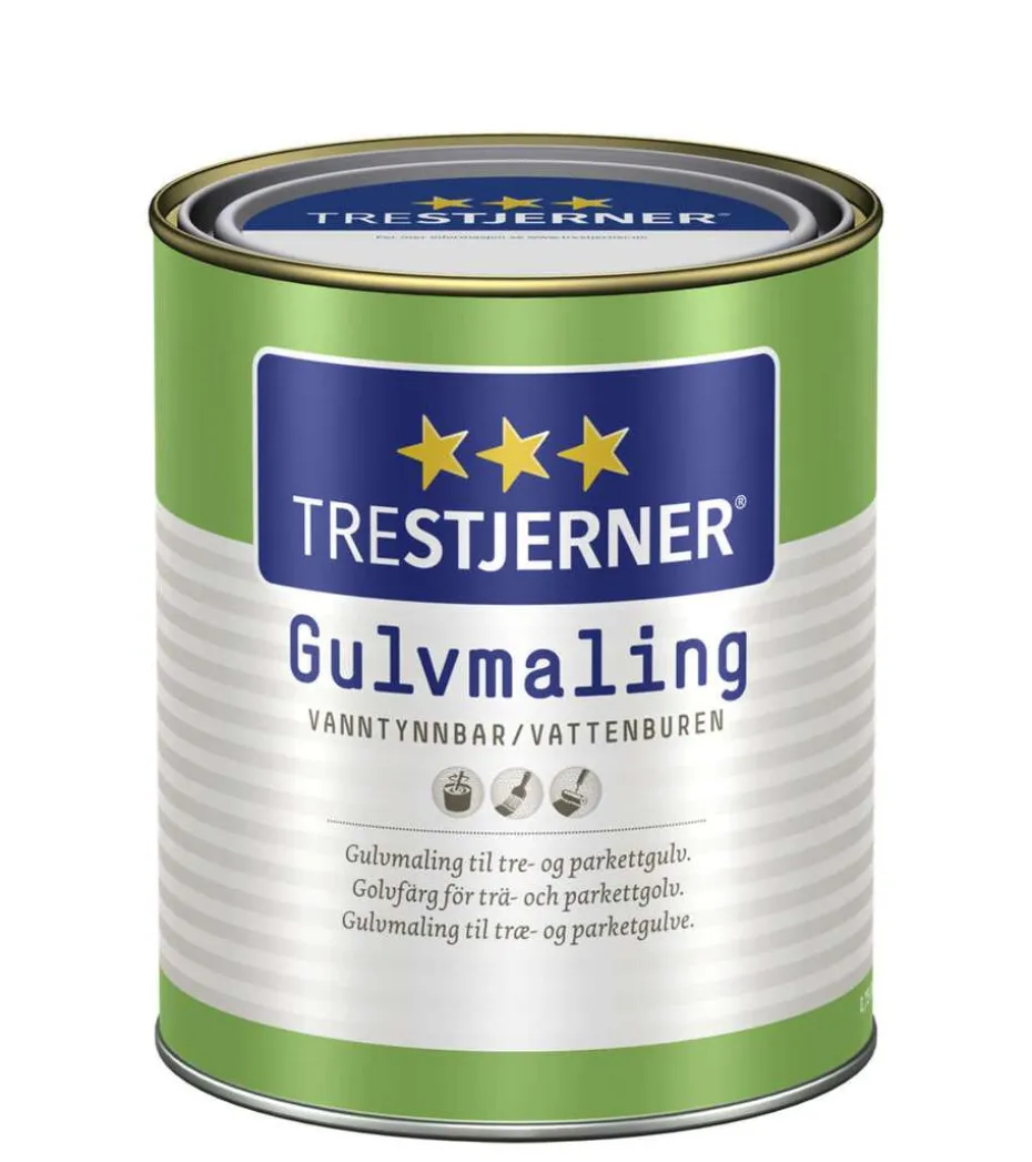 TreStjerner 40/halvblank gulvmaling