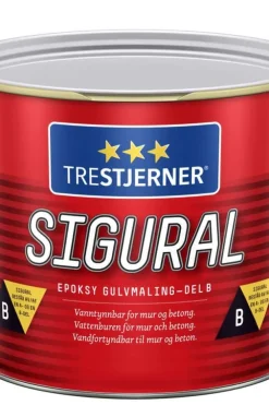 TreStjerner Sigural epoxy del B gulvmaling