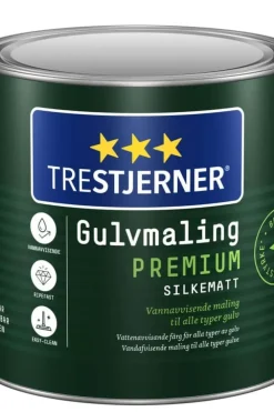 TreStjerner 15/silkematt Premium gulvmaling