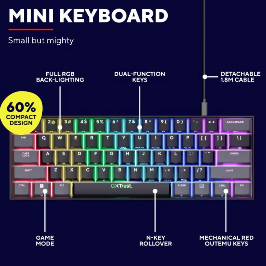 Trust GXT 867 ACIRA gamingtastatur