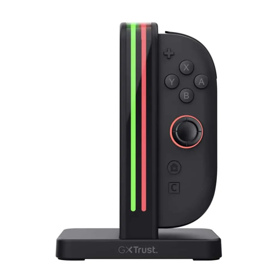 Trust GXT1256 4-i-1 ladestasjon for Nintendo Switch™ Joy-Con™ 2