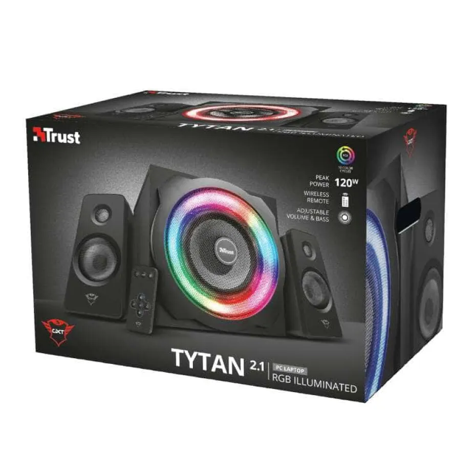 Trust GXT 629 Tytan RGB Illuminated 2.1 høyttalere