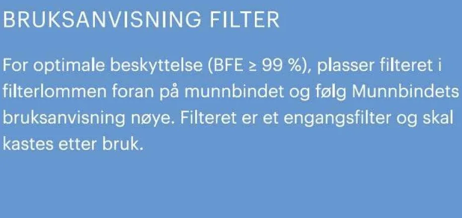 Tufte Filter til munnbind 10pk