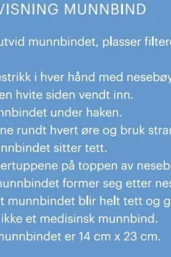 Tufte Munnbind i bomull