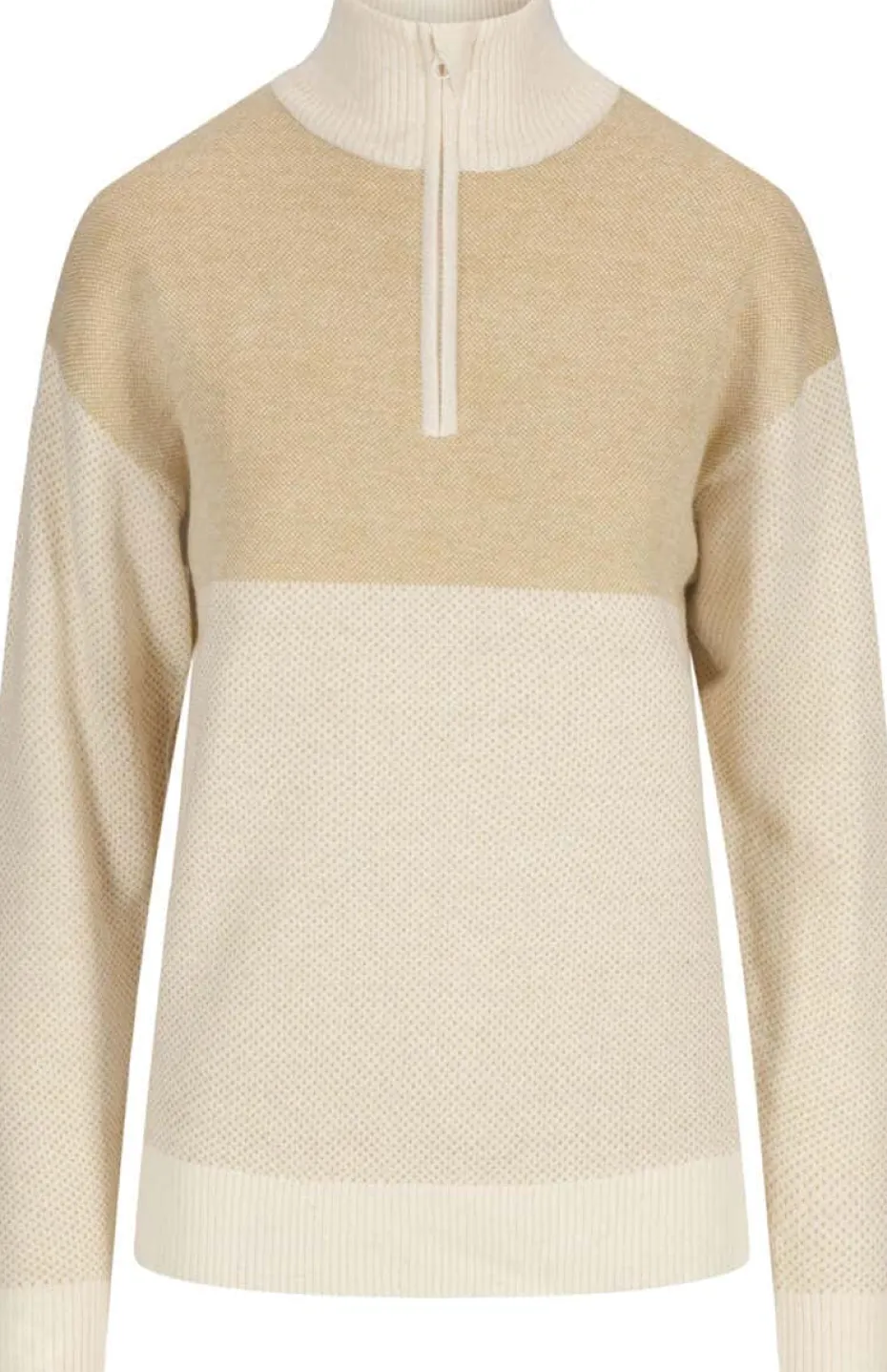 Tufte Robin Stitch half-zip ullgenser dame
