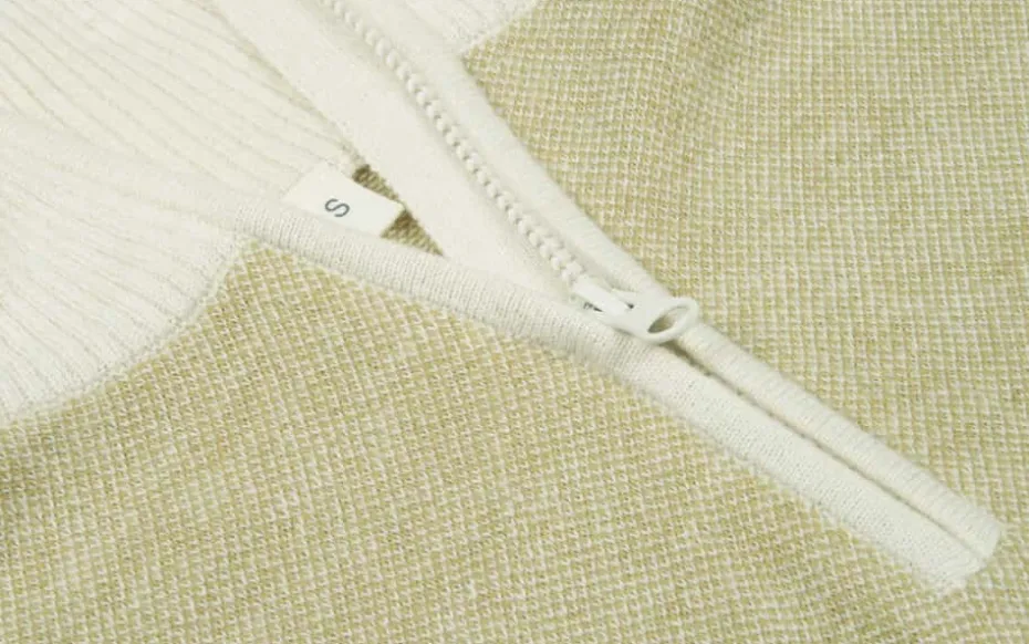 Tufte Robin Stitch half-zip ullgenser dame