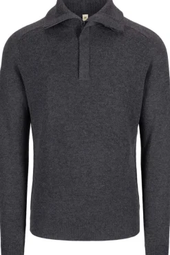 Tufte Robin Stitch half-zip ullgenser herre
