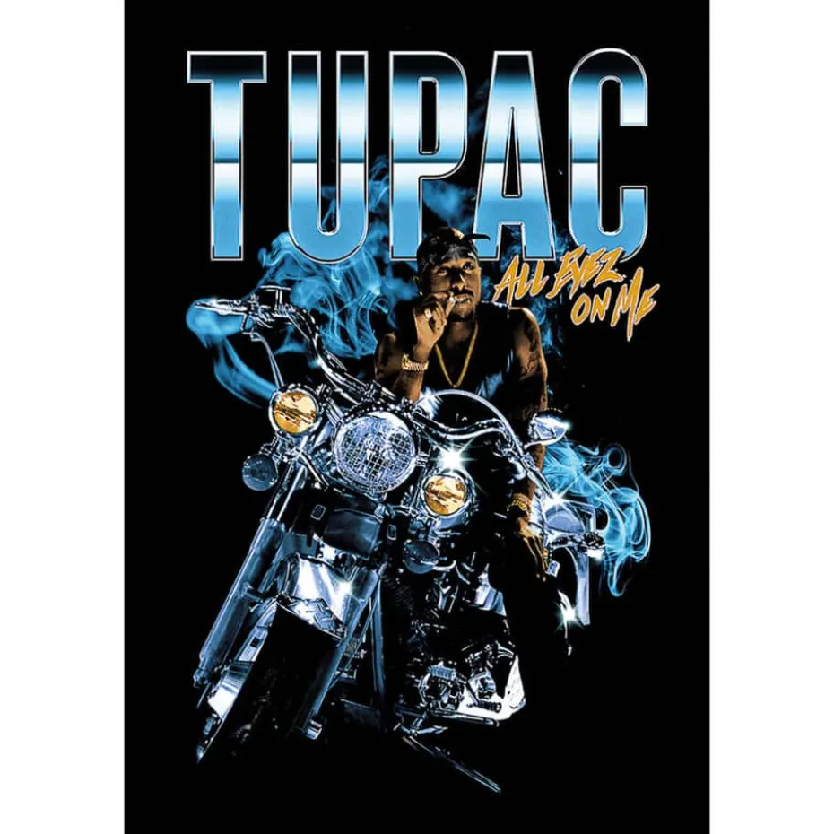Tupac All Eyez On Me Motorcycle plakat