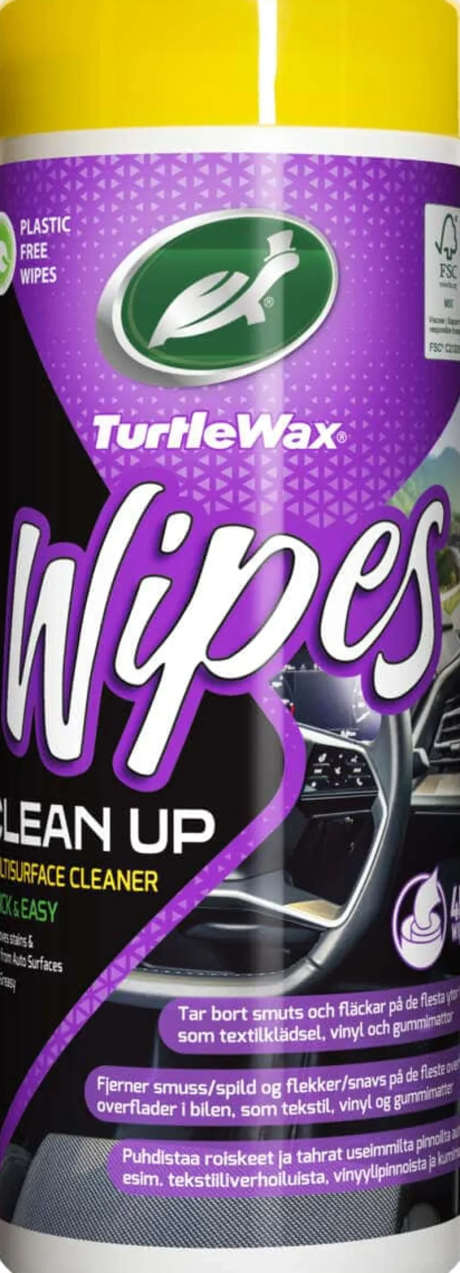 Turtle Wax clean-up wipes