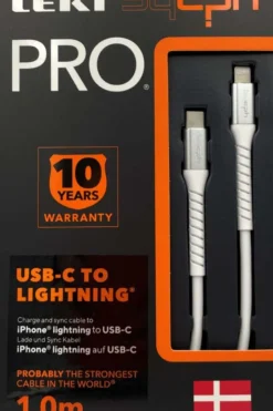 USB-C til lightning ladekabel