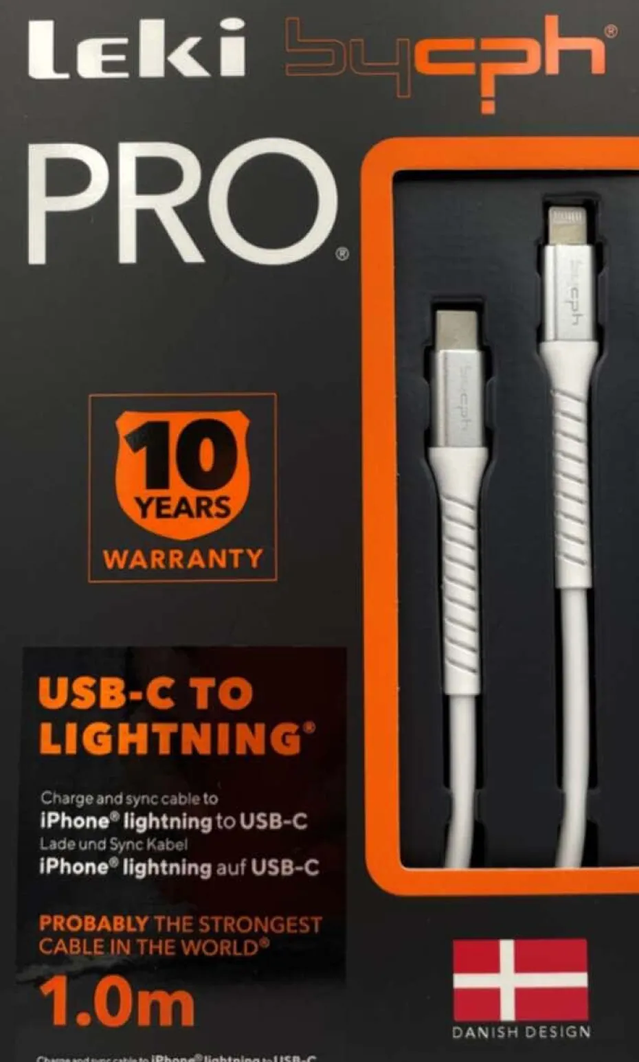 USB-C til lightning ladekabel