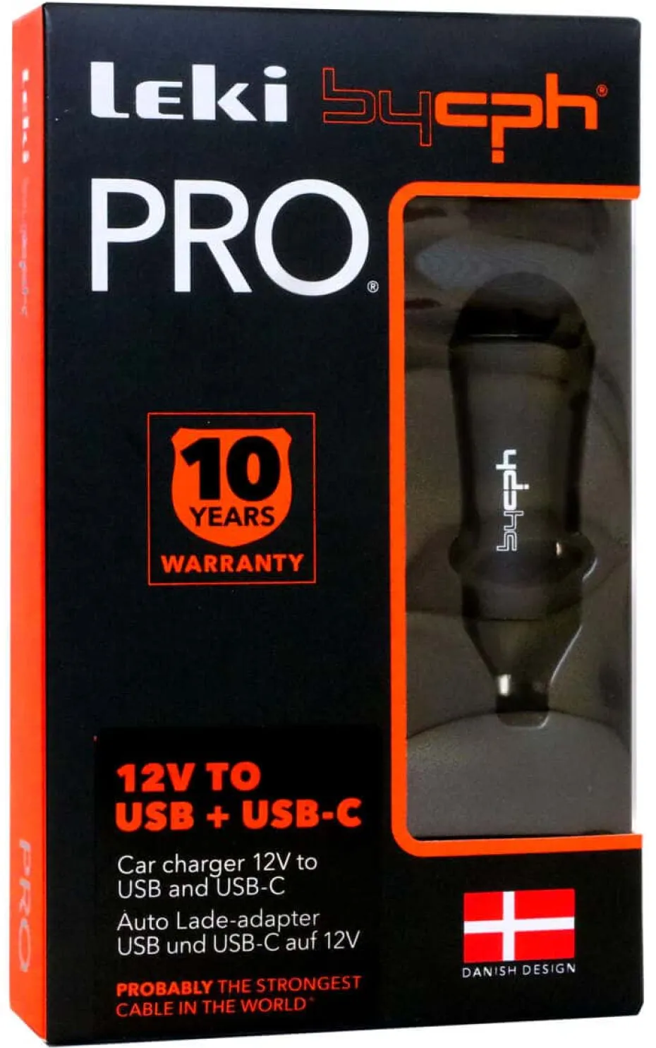 12V til USB + USB-C billader