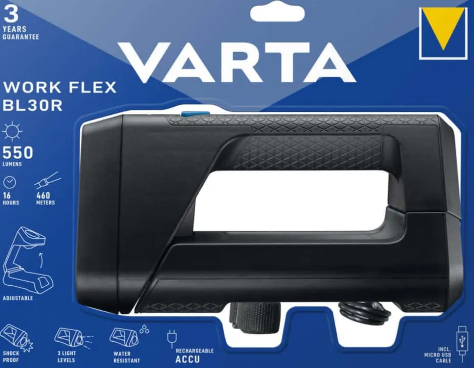 VARTA Work Flex BL30R oppladbar lykt