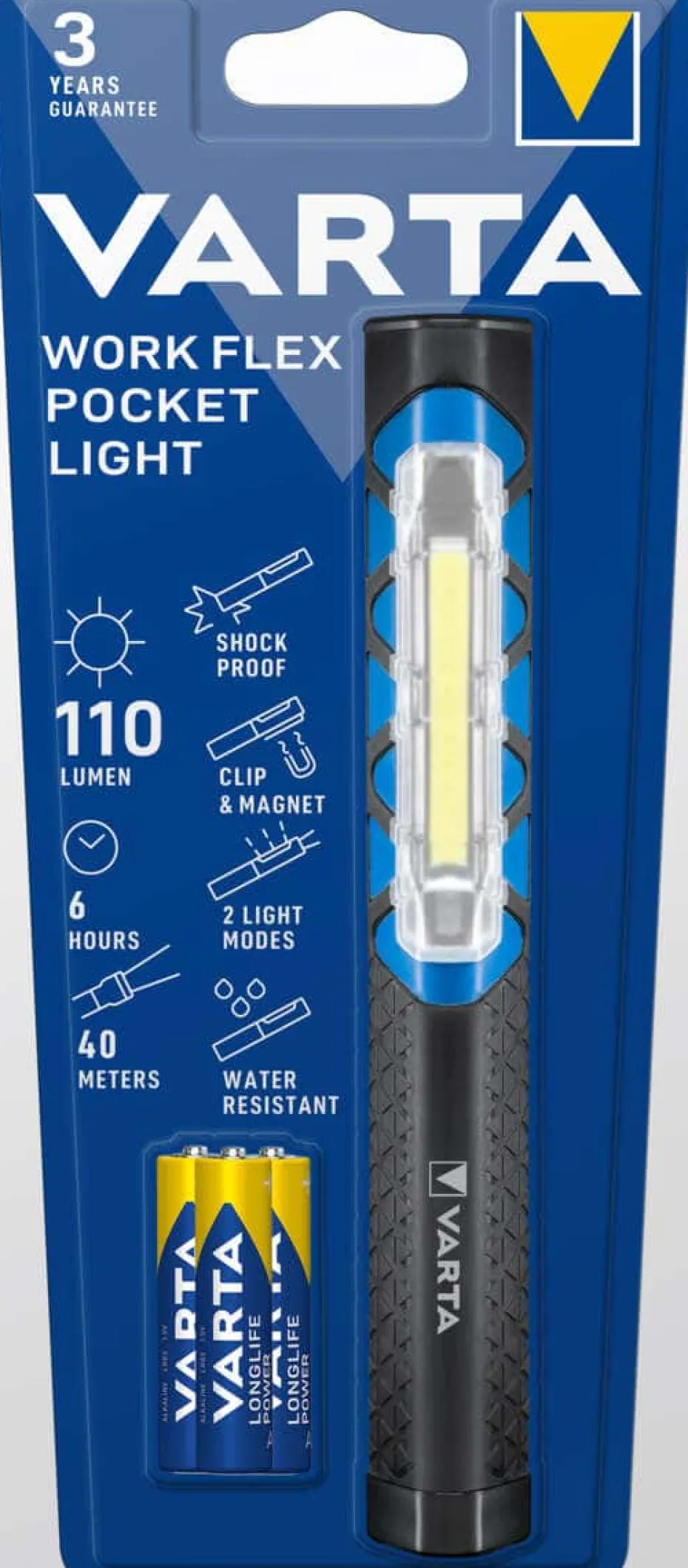 VARTA Work Flex lommelykt
