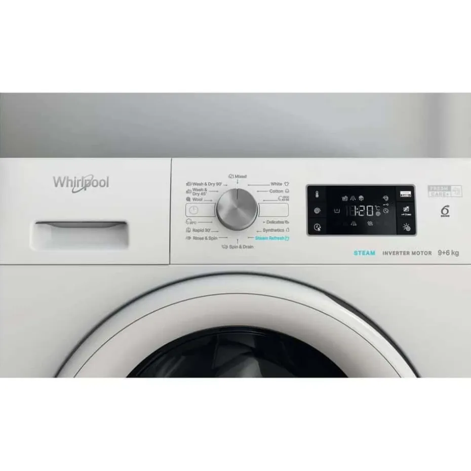 Whirlpool FFWDB 964369 WV EE kombinert vaskemaskin/tørketrommel