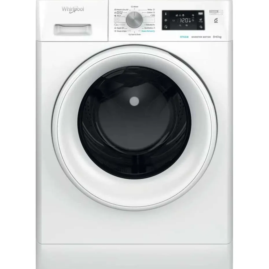 Whirlpool FFWDB 964369 WV EE kombinert vaskemaskin/tørketrommel