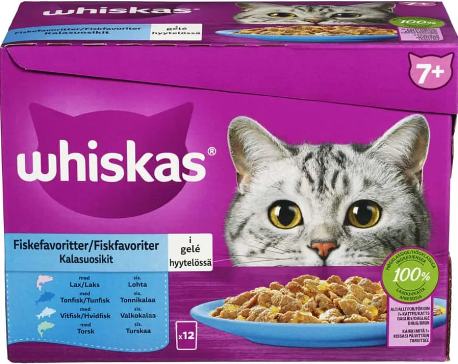Whiskas Core 7+ Fish in Jelly 1020g
