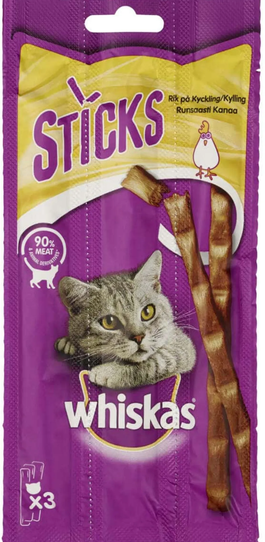 Whiskas® Sticks Kylling 18g