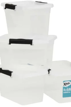 Xtra oppbevaringsboks 4 pk