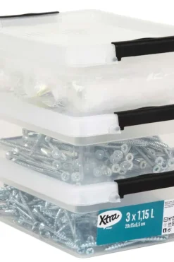 Xtra oppbevaringsboks 3 pk